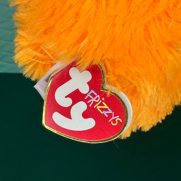 Ty Frizzys Tang orange and yellow monster plush toy - Picture 4 of 7